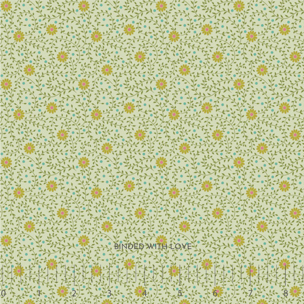 Daisydream Pistachio 100578 | Sanctuary by Tone Finnanger | Tilda Fabrics | Continuous Yardage | Fat Quarter