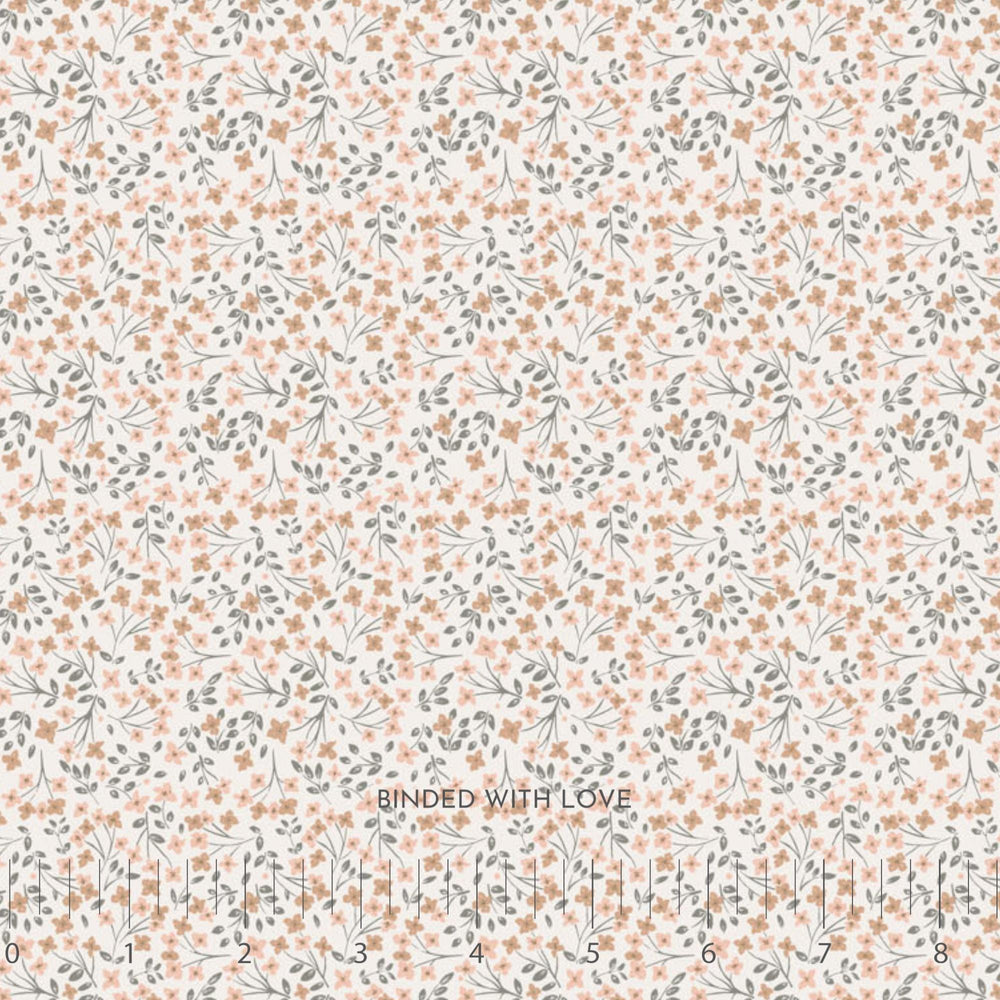 Ditsy Floral Cream 90986-11 | Charmwood by Bernadett Urbanovics | Figo Fabrics | Continuous Yardage | Fat Quarter | Quilting Fabric