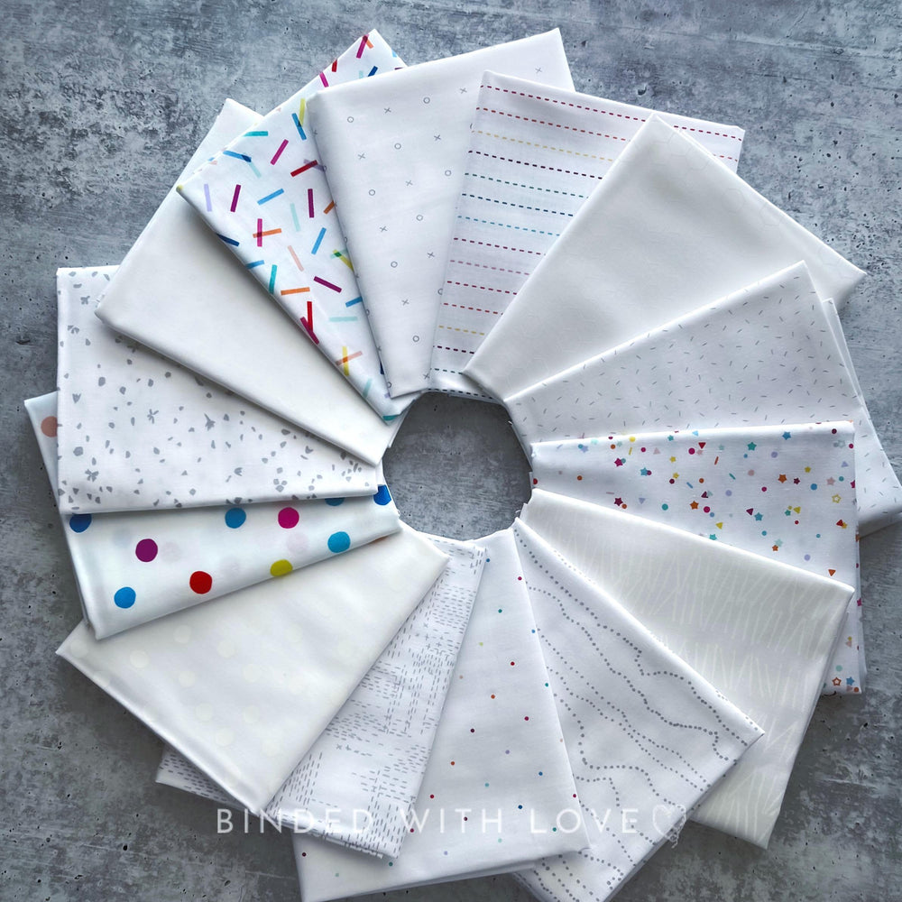 Dovetail by Ghazal Razavi for Figo Fabrics | 14 Print Low Volume Fat Quarter Bundle | Half Yard Bundle | Quilting Fabric | BUNDLE-247