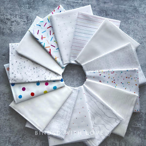 Dovetail by Ghazal Razavi for Figo Fabrics | 14 Print Low Volume Fat Quarter Bundle | Half Yard Bundle | Quilting Fabric | BUNDLE-247