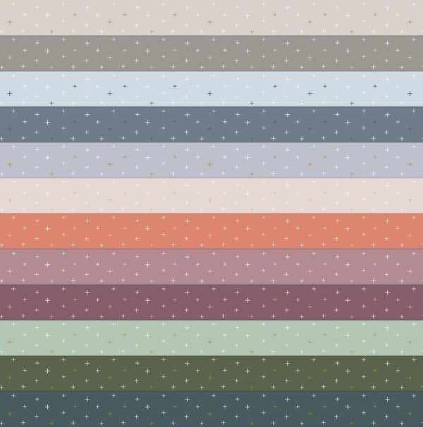 Be Positive Neutrals Fat Quarter Bundle CS108P-FQB-N | 12 Print Precut Bundle | Cotton + Steel | Manufacture Fat Quarter Bundle