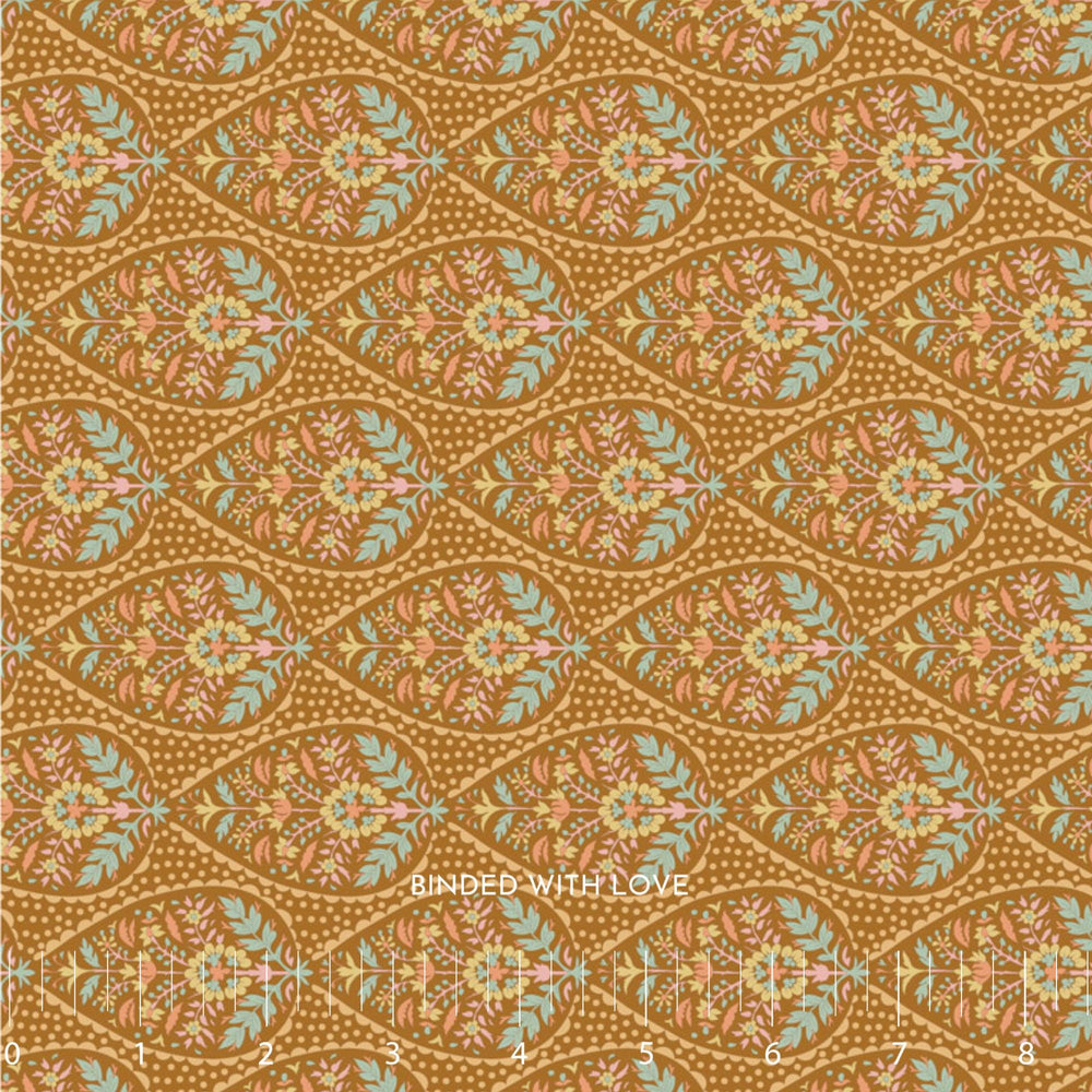 Adina Ochre 100566 | Sanctuary by Tone Finnanger | Tilda Fabrics | Continuous Yardage | Fat Quarter
