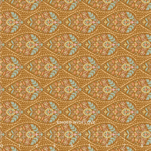 Adina Ochre 100566 | Sanctuary by Tone Finnanger | Tilda Fabrics | Continuous Yardage | Fat Quarter