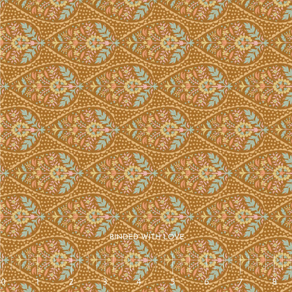 Adina Ochre 100566 | Sanctuary by Tone Finnanger | Tilda Fabrics | Continuous Yardage | Fat Quarter