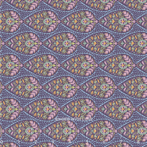Adina Eggplant 100571 | Sanctuary by Tone Finnanger | Tilda Fabrics | Continuous Yardage | Fat Quarter