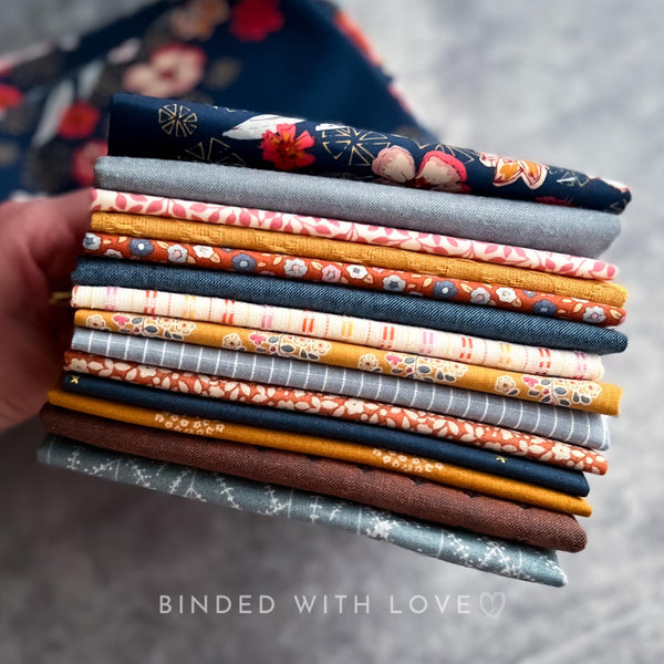 Curated Fat Quarter Bundle | 14 Fat Quarters | Hand Selected Quilting Bundle | Quilting Fabric | BUNDLE-248