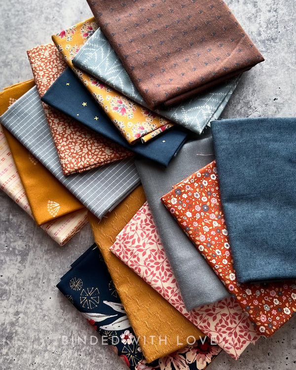 Curated Fat Quarter Bundle | 14 Fat Quarters | Hand Selected Quilting Bundle | Quilting Fabric | BUNDLE-248