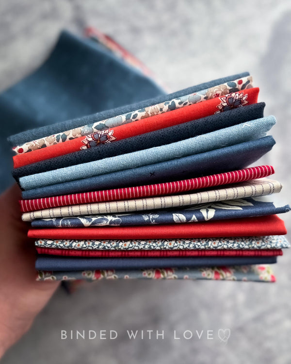 Curated Fat Quarter Bundle | 14 Fat Quarters | Hand Selected Quilting Bundle | Quilting Fabric | BUNDLE-251