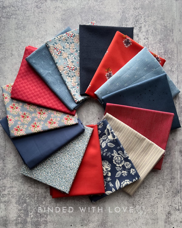 Curated Fat Quarter Bundle | 14 Fat Quarters | Hand Selected Quilting Bundle | Quilting Fabric | BUNDLE-251