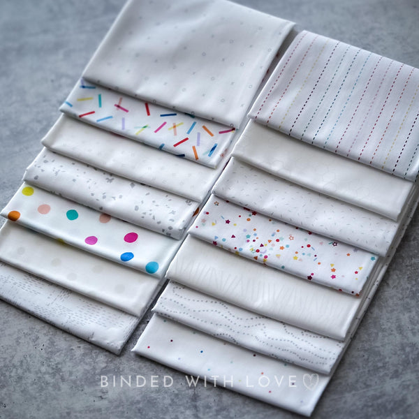 Dovetail by Ghazal Razavi for Figo Fabrics | 14 Print Low Volume Fat Quarter Bundle | Half Yard Bundle | Quilting Fabric | BUNDLE-247