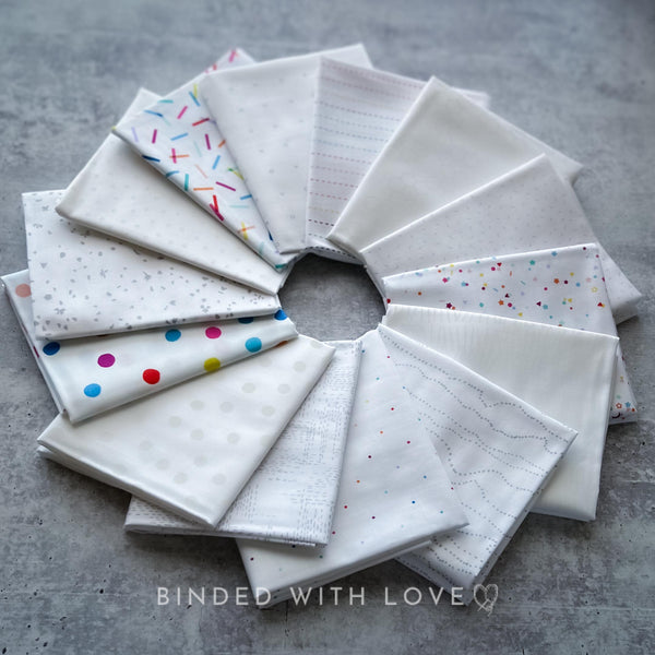 Dovetail by Ghazal Razavi for Figo Fabrics | 14 Print Low Volume Fat Quarter Bundle | Half Yard Bundle | Quilting Fabric | BUNDLE-247