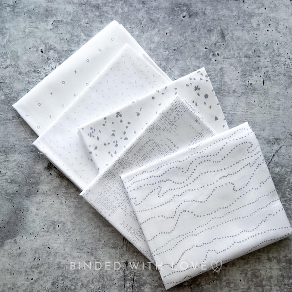 Dovetail by Ghazal Razavi for Figo Fabrics | 14 Print Low Volume Fat Quarter Bundle | Half Yard Bundle | Quilting Fabric | BUNDLE-247