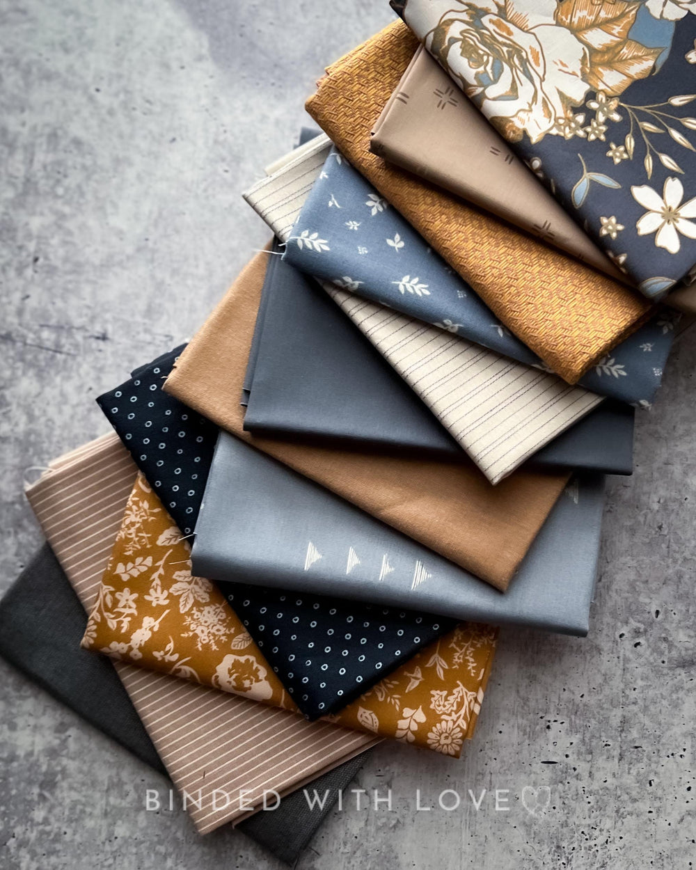 Curated Fat Quarter Bundle | 12 Fat Quarters | Hand Selected Quilting Bundle | Quilting Fabric | BUNDLE-252