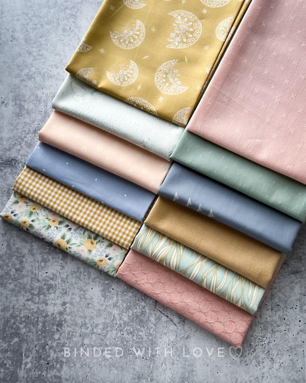 Curated Fat Quarter Bundle | 12 Fat Quarters | Hand Selected Quilting Bundle | Quilting Fabric | BUNDLE-255
