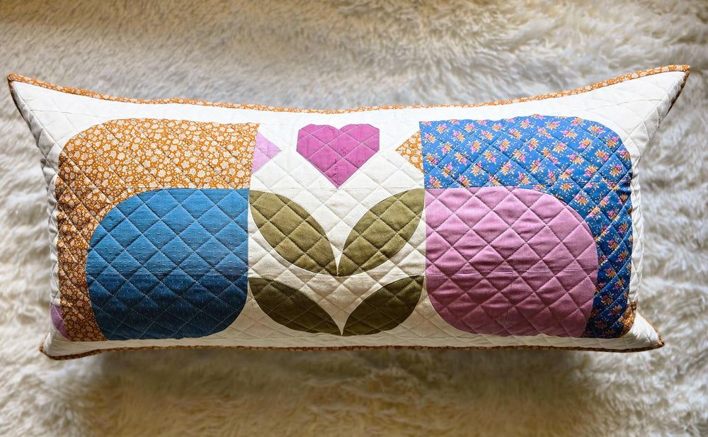 PREORDER Little Birds Pillow Quilt Kit | Pattern by Thai Charm | Pattern NOT INCLUDED | 16 in x 36 in
