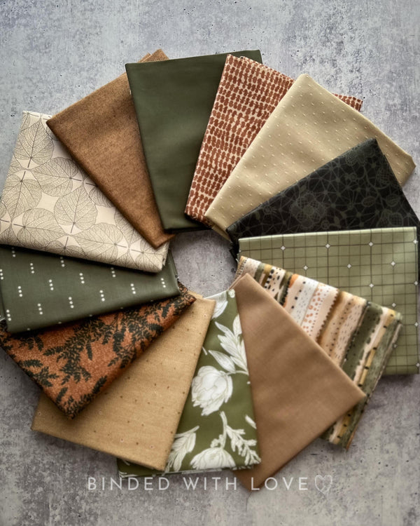 Curated Fat Quarter Bundle | 13 Fat Quarters | Hand Selected Quilting Bundle | Quilting Fabric | BUNDLE-256