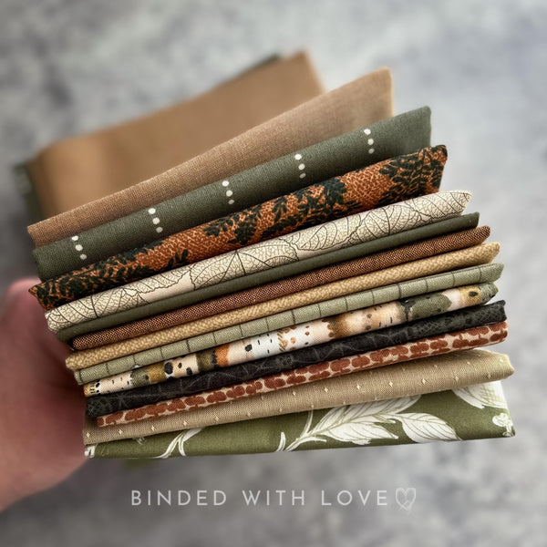 Curated Fat Quarter Bundle | 13 Fat Quarters | Hand Selected Quilting Bundle | Quilting Fabric | BUNDLE-256