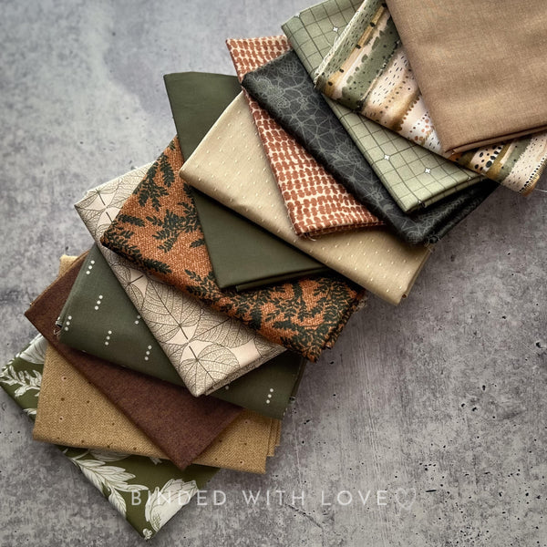 Curated Fat Quarter Bundle | 13 Fat Quarters | Hand Selected Quilting Bundle | Quilting Fabric | BUNDLE-256