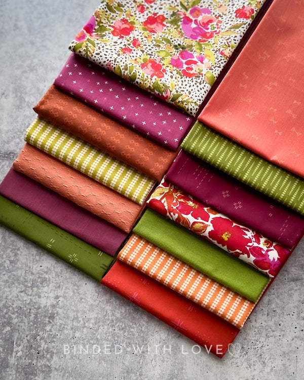 Curated Fat Quarter Bundle | 14 Fat Quarters | Hand Selected Quilting Bundle | Quilting Fabric | BUNDLE-257