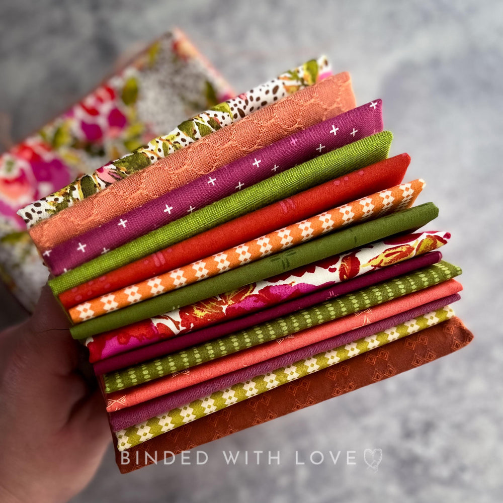 Curated Fat Quarter Bundle | 14 Fat Quarters | Hand Selected Quilting Bundle | Quilting Fabric | BUNDLE-257