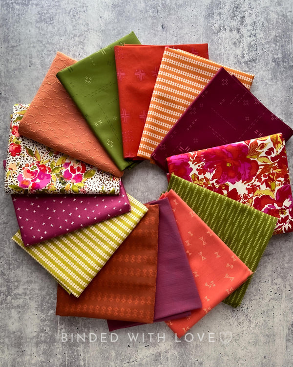 Curated Fat Quarter Bundle | 14 Fat Quarters | Hand Selected Quilting Bundle | Quilting Fabric | BUNDLE-257