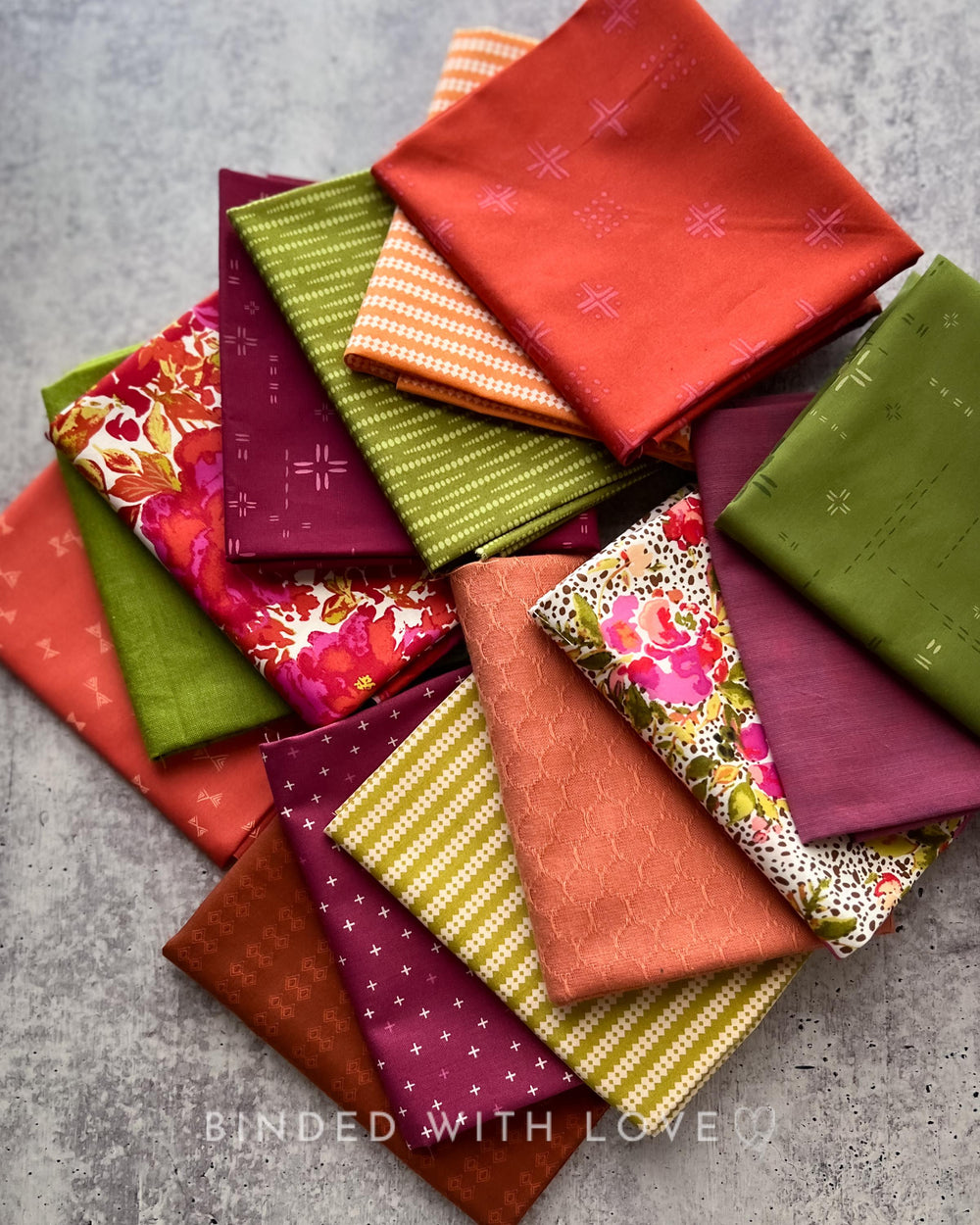 Curated Fat Quarter Bundle | 14 Fat Quarters | Hand Selected Quilting Bundle | Quilting Fabric | BUNDLE-257