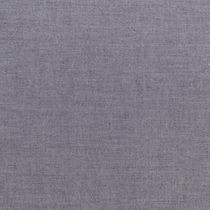Grey 160006 | Chambray Basics Tilda Fabrics | Yarn Dyed Woven Quilting Fabric | Continuous Yardage | Fat Quarter