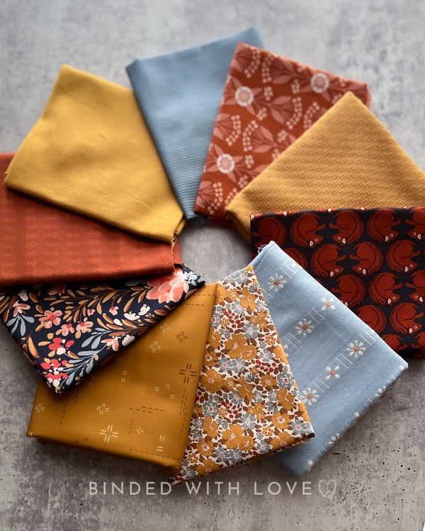 Curated Fat Quarter Bundle | 10 Fat Quarters | Hand Selected Quilting Bundle | Quilting Fabric | BUNDLE-260