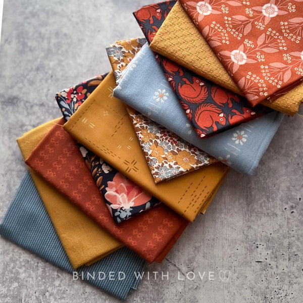 Curated Fat Quarter Bundle | 10 Fat Quarters | Hand Selected Quilting Bundle | Quilting Fabric | BUNDLE-260