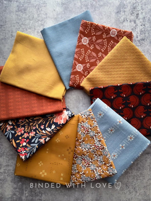 Curated Fat Quarter Bundle | 10 Fat Quarters | Hand Selected Quilting Bundle | Quilting Fabric | BUNDLE-260