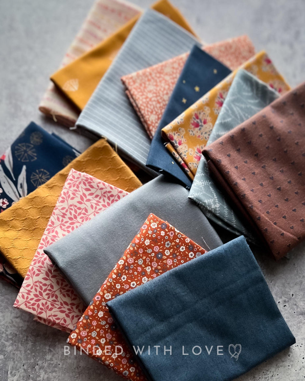Curated Fat Quarter Bundle | 14 Fat Quarters | Hand Selected Quilting Bundle | Quilting Fabric | BUNDLE-248