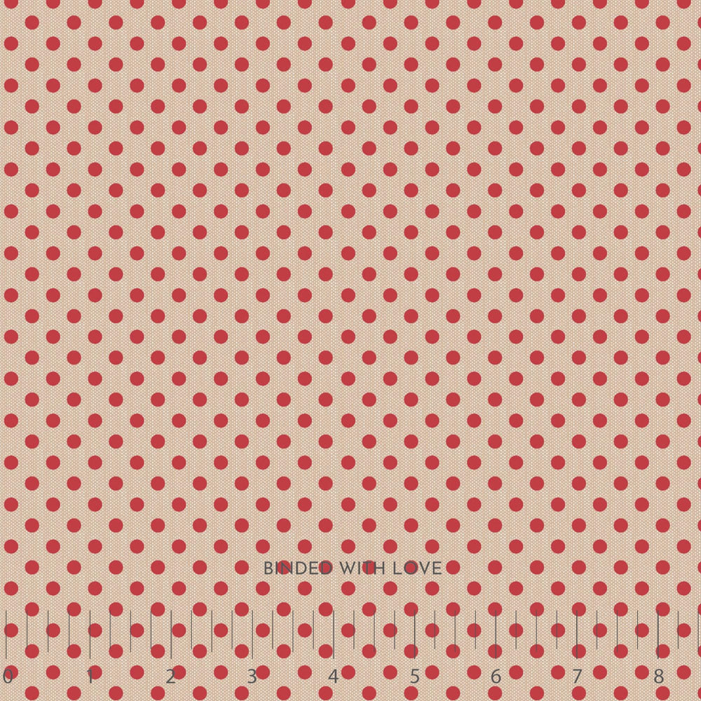 Polkadot Red 160085 | Creating Memories Winter by Tone Finnanger | Tilda Fabrics | Continuous Yardage | Fat Quarter