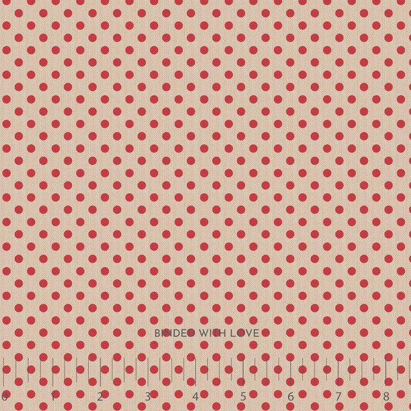 Polkadot Red 160085 | Creating Memories Winter by Tone Finnanger | Tilda Fabrics | Continuous Yardage | Fat Quarter