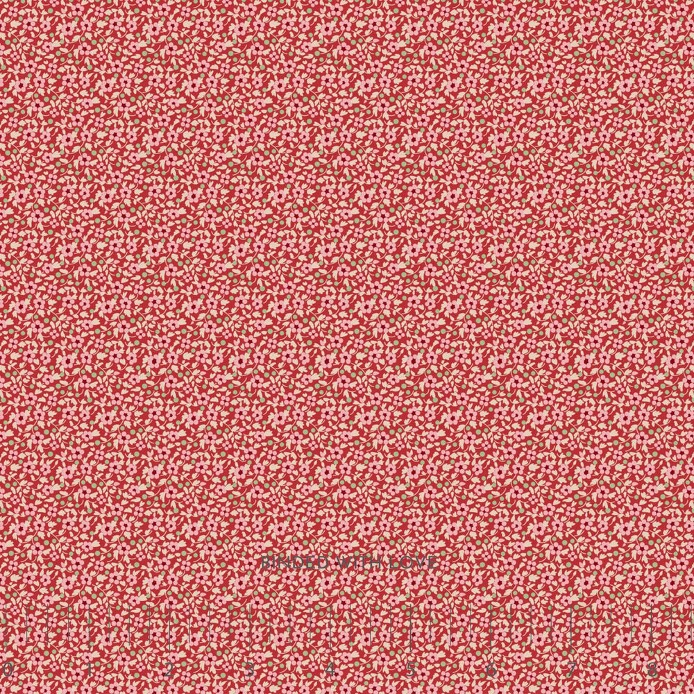 Brie Red 130149 | Creating Memories Winter by Tone Finnanger | Tilda Fabrics | Continuous Yardage | Fat Quarter