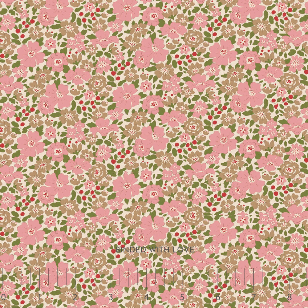Harper Pink 130146 | Creating Memories Winter by Tone Finnanger | Tilda Fabrics | Continuous Yardage | Fat Quarter