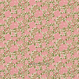Harper Pink 130146 | Creating Memories Winter by Tone Finnanger | Tilda Fabrics | Continuous Yardage | Fat Quarter