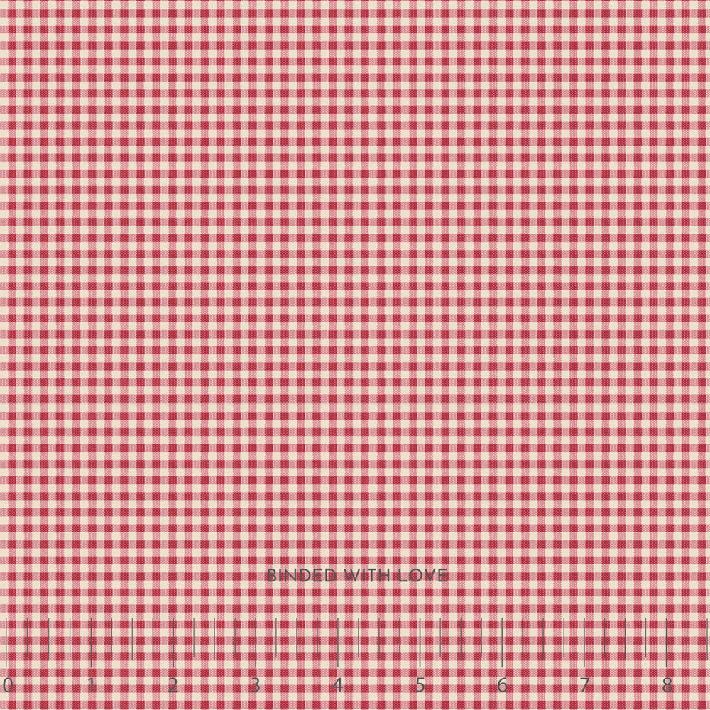 Gingham Red 160087 | Creating Memories Winter by Tone Finnanger | Tilda Fabrics | Continuous Yardage | Fat Quarter