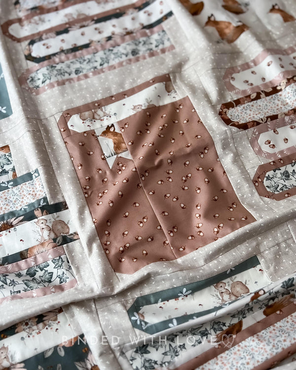 Book Nook Throw Quilt Kit | Modern Quilt Kit