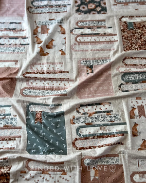 Book Nook Throw Quilt Kit | Modern Quilt Kit