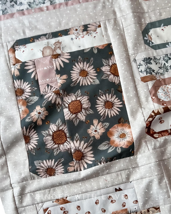 Book Nook Throw Quilt Kit | Modern Quilt Kit
