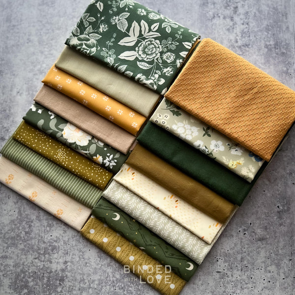 Moss & Marigold Bundle | Curated 16 Fat Quarter Bundle | BUNDLE-262
