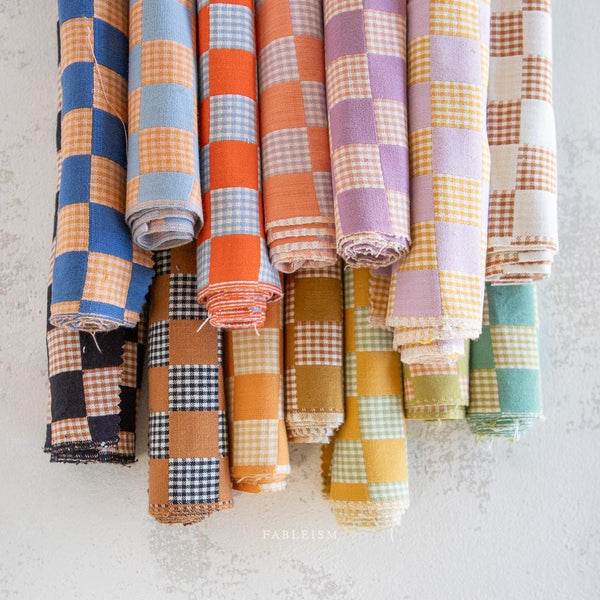 Checkmate Checkers Full Collection by Fableism Supply Co. | 14 Yarn Dyed Wovens | BUNDLE-264