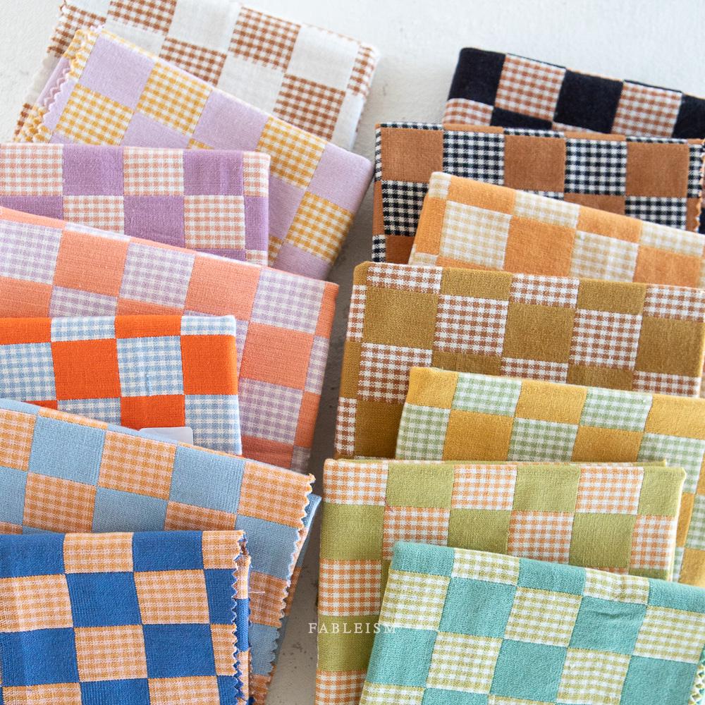 Checkmate Checkers Full Collection by Fableism Supply Co. | 14 Yarn Dyed Wovens | BUNDLE-264