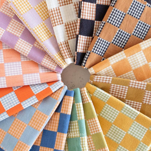 Checkmate Checkers Full Collection by Fableism Supply Co. | 14 Yarn Dyed Wovens | BUNDLE-264