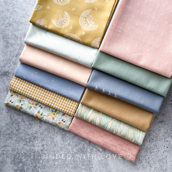 Curated Fat Quarter Bundle | 12 Fat Quarters | Hand Selected Quilting Bundle | Quilting Fabric | BUNDLE-255