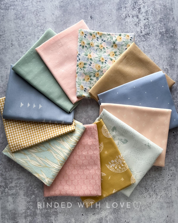 Curated Fat Quarter Bundle | 12 Fat Quarters | Hand Selected Quilting Bundle | Quilting Fabric | BUNDLE-255
