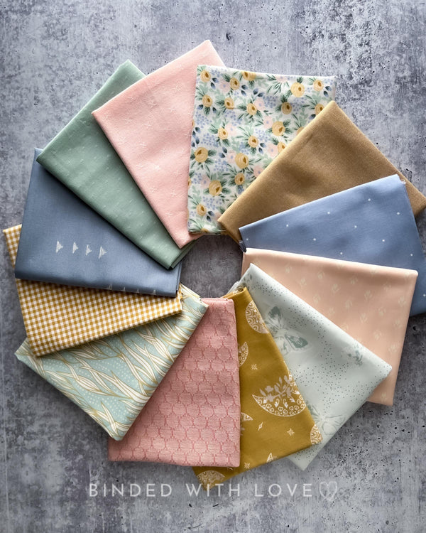 Curated Fat Quarter Bundle | 12 Fat Quarters | Hand Selected Quilting Bundle | Quilting Fabric | BUNDLE-255