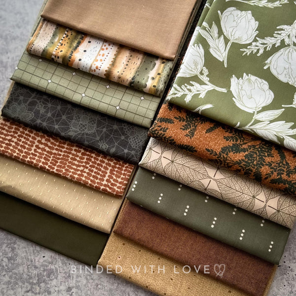 Curated Fat Quarter Bundle | 13 Fat Quarters | Hand Selected Quilting Bundle | Quilting Fabric | BUNDLE-256