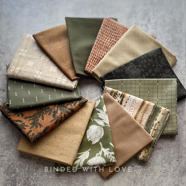 Curated Fat Quarter Bundle | 13 Fat Quarters | Hand Selected Quilting Bundle | Quilting Fabric | BUNDLE-256