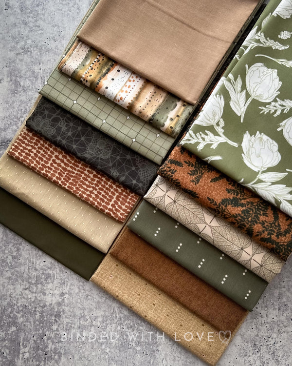 Curated Fat Quarter Bundle | 13 Fat Quarters | Hand Selected Quilting Bundle | Quilting Fabric | BUNDLE-256